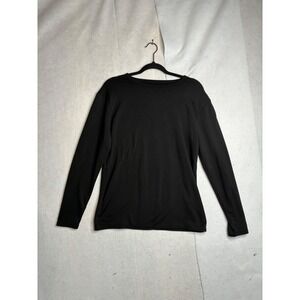 Thermajane Mens Thermal Base Layer Top Black Long Sleeve Crew Neck Size M